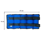 Par De Pesas De Tobillera y Muñeca 2kg c/u Total 4kg - Imagen 2