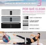Set de Bandas Elásticas de Tela con 3 Niveles de Resistencia - Imagen 5