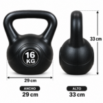 Pesa Rusa Kettlebell 16kg de Alto Rendimiento para Entrenamiento Funcional - Imagen 2