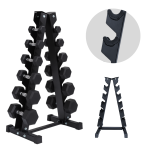 Rack para Mancuernas de 6 Pares Tipo Torre en A Organizador