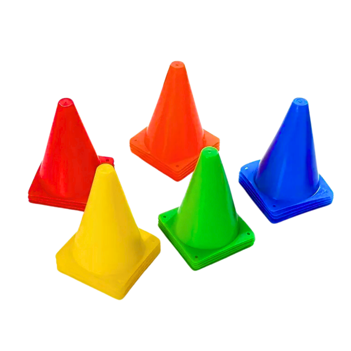 Set De 10 Conos 18 Cm Con Bolso Para Entrenamiento Funcional Y 