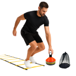 Set de 50 Conos Deportivos y Escalera de Agilidad 12 Peldaños