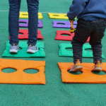 Juego de Almohadillas de Salto Infantil 45x45 cm Multicolor - Imagen 7