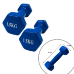 Set de Mancuernas Hexagonales 10kg de Vinilo con Maleta Portátil - Imagen 6