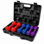 Set de Mancuernas Hexagonales 10kg de Vinilo con Maleta Portátil - Imagen 2