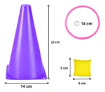 Kit de Entrenamiento Deportivo con Conos, Aros y Pesos - Imagen 2