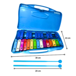 Metalófono Infantil Cromático de 25 Notas con Estuche y Baquetas - Imagen 2