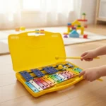 Metalófono Infantil Cromático de 25 Notas con Estuche y Baquetas - Imagen 3