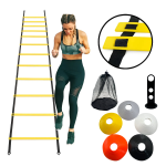 Set de 50 Conos Deportivos y Escalera de Agilidad 16 Peldaños