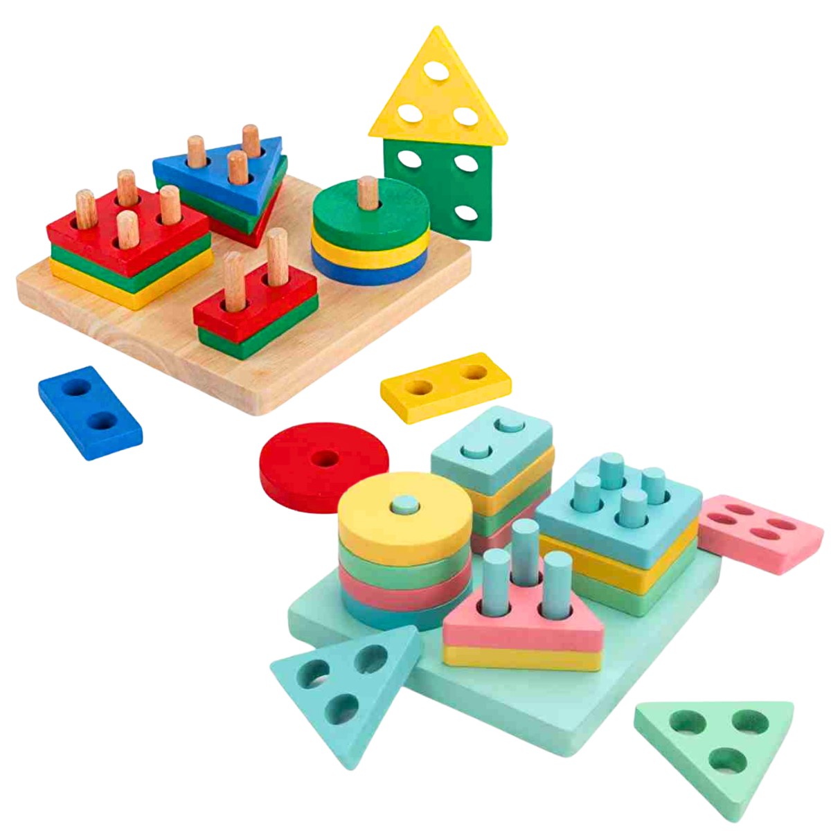 Owl & Fox Garaje De Madera De Varios Pisos - Juguete Montessori De 3 Niveles Con Ascensor De Polea | A Partir De 3 Años