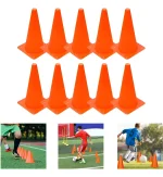 10 Conos Narnanja de Entrenamiento 32 cm Deporte Trafico