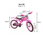 Bicimoto Aro 20″ Para Niños de 5 a 8 Años con Efectos de Sonido - Imagen 2