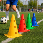Pack de 10 Conos de Entrenamiento 48 cm Multicolor con 4 Orificios - Imagen 9