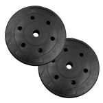 Barra Preolímpica 120 cm Cromada Con 15 kg En Discos PVC - Imagen 4