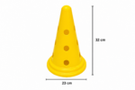 10 Conos Con Orificio 32cm+ 5 Bastones 100cm Entrenamiento - Imagen 4