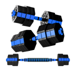 Set de Mancuernas de 40 kg Hexagonales Revestimiento PVC