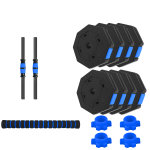 Set de Mancuernas de 40 kg Hexagonales Revestimiento PVC - Imagen 2