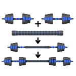 Set de Mancuernas de 40 kg Hexagonales Revestimiento PVC - Imagen 5