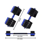 Set de Mancuernas de 40 kg Hexagonales Revestimiento PVC - Imagen 7