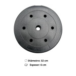 Barra Preolímpica 120 cm Cromada Con 25 kg En Discos PVC - Imagen 2