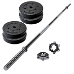 Pack de Barra Pre-Olímpica 150cm + 20kg en Discos