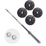 Pack de Barra Pre-Olímpica 150cm + 20kg en Discos