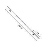 Barra Recta Preolímpica de 220cmx25mm 9kg Acero Cromado - Imagen 2