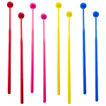 Par de Baquetas de Plástico para Metalófono Uso Musical Escolar - Imagen 3