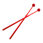 Par de Baquetas de Plástico para Metalófono Uso Musical Escolar - Imagen 4