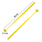 Par de Baquetas de Plástico para Metalófono Uso Musical Escolar - Imagen 2