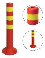 Hito Vial de 75 cm con 3 Cintas y Pernos para Fijación