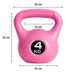 Pesa Rusa Kettlebell 4 kg para Entrenamiento Funcional y Crossfit - Imagen 2