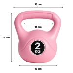 Pesa Rusa Kettlebell 2 kg para Entrenamiento Funcional y Crossfit - Imagen 2