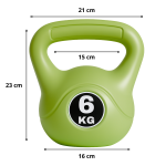 Pesa Rusa Kettlebell 6 kg para Entrenamiento Funcional y Crossfit - Imagen 2