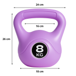 Pesa Rusa Kettlebell 8 kg para Entrenamiento Funcional y Crossfit - Imagen 2