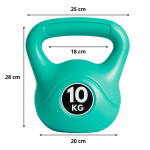Pesa Rusa Kettlebell 10kg para Entrenamiento Funcional y Crossfit - Imagen 2