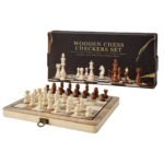 Tablero de Ajedrez Magnético de Madera 29x29 cm Portátil