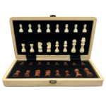 Tablero de Ajedrez Magnético de Madera 29x29 cm Portátil - Imagen 4