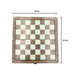 Tablero de Ajedrez Magnético de Madera 29x29 cm Portátil - Imagen 2