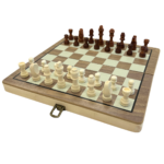 Tablero de Ajedrez Magnético de Madera 29x29 cm Portátil - Imagen 6