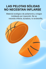 Balón de Baloncesto N° 3 De Espuma Silenciosa Multipropósito - Imagen 3