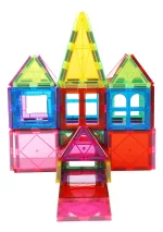 Bloques Magnéticos Construcción Juguete Armable Niños 60 Pcs - Imagen 5