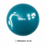 Balón Medicinal De Silicona 4Kg Antideslizante Sin Rebote Crossfit - Imagen 2