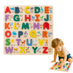 Abecedario De Madera Bilingüe Juego Didáctico Infantil Letras