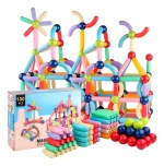 Juego de Construcción Magnético 100 Piezas Didáctico para Niños