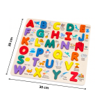 Abecedario De Madera Bilingüe Juego Didáctico Infantil Letras - Imagen 2