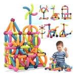 Juego de Construcción Magnético 100 Piezas Didáctico para Niños - Imagen 5