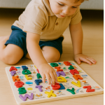 Abecedario De Madera Bilingüe Juego Didáctico Infantil Letras - Imagen 4