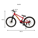 Bicicleta Infantil Aro 20 con Frenos de Disco y Suspensión - Imagen 2