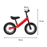 Bicicleta Aro 12" de Equilibrio Para Niños Ajustable Sin Pedales - Imagen 2